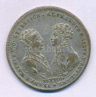 Német Birodalom 1813. "I. Ferenc császár és I. Sándor cár / Lipcsei csata" ezüstözött sárgaréz emlékérem. "FRANZ I KAISER V OESTERREICH ALEXANDER KAISER V RUSSLAND - IETTON / DIE ENTSCHEID. SCHLACHT DER ALLIIERTEN BEY LEIPZIG - DEN 18.-19. OCT 1813" (33mm) T:VF patina, kopott ezüstözés Austria 1813. "Franz I and Alexander I/ Battle of Leipzig" silvered brass medallion. "FRANZ I KAISER V OESTERREICH ALEXANDER KAISER V RUSSLAND - IETTON / DIE ENTSCHEID. SCHLACHT DER ALLIIERTEN BEY LEIPZIG - DEN 18.-19. OCT 1813" (33mm) C:VF patina, worn silvering