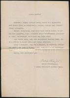 1942 Sopron, vitéz Házi Jenő (1892-1986) történész, levéltáros, a Soproni Városi Levéltár utolsó főlevéltárosa autográf aláírása gépelt levelén Lestyán Sándor részére ("Kedves Barátom!" megszólítással)