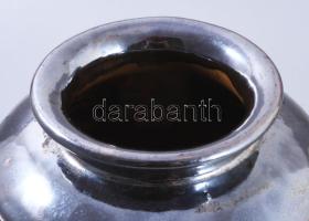 Fémlüsztermázas váza, hibátlan, m: 20 cm