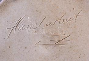 Fémlüsztermázas váza, hibátlan, m: 20 cm