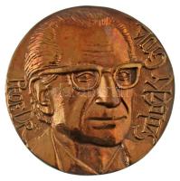 Váró Márton (1943-) DN (~1980.) "Prof. Dr. Szeleczky Gyula" kétoldalas, öntött bronz plakett (92mm) T:AU