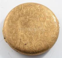 Estée Lauder pudrié, sérült tükörrel, jelzett, d: 5,5 cm