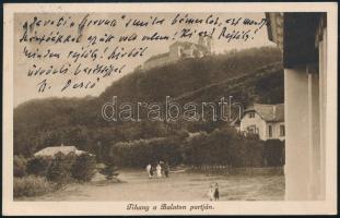 1937 Balatonfüred, Szomory Dezső (szül. Weisz Mór) (1869-1944) író, drámaíró saját kezűleg megírt ké...