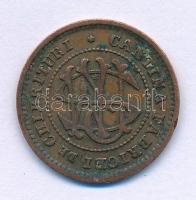 Románia 1900 k. 5b értékű bronz bárca "RMS Cantina Fabricei de Chibrituri (RMS Gyufagyár Étkezdéje)" T:XF patina Romania cca. 1900. 5 Bani value bronze token "RMS Cantina Fabricei de Chibrituri (RMS Match Factory Canteen)" C:XF patina