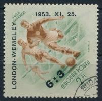 1953 Labdarúgó 6:3 bélyeg számvízjellel (12.000)