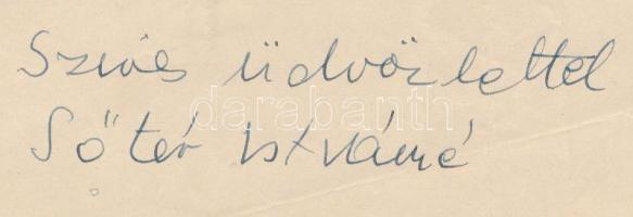 1964 Sőtér István (1913-1988) Kossuth-díjas író, irodalomtörténész, esszéista, az MTA tagja, az ELTE...