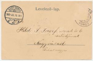 1900 Málnás, Zmeuris, Malnas Bai; Herkules fürdő. Adler A. (Brassó-Tusnád) / spa, bathhouse (Rb)