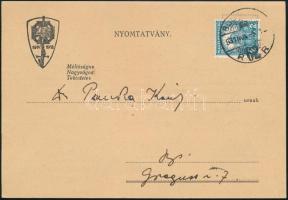 1931 Bp., az Országos Frontharcos Szövetség meghívója a Budai Vigadóban tartott frontharcos találkoz...