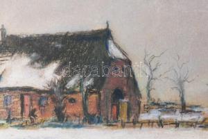 Volbrecht, Ernst (1877-1964), német festő/German painter: Tanya. Pasztell, papír, jelzett, lapszéli ...