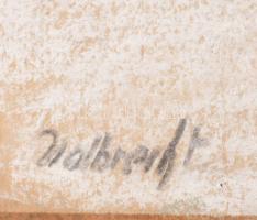 Volbrecht, Ernst (1877-1964), német festő/German painter: Tanya. Pasztell, papír, jelzett, lapszéli ...