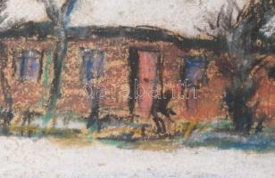 Volbrecht, Ernst (1877-1964), német festő/German painter: Tanya. Pasztell, papír, jelzett, lapszéli ...