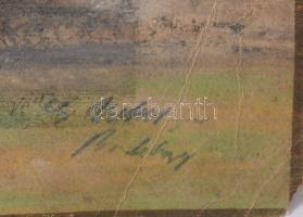 Olvashatatlan jelzéssel (Volbrecht, Ernst?): Tanya. Pasztell, papír, jelzett, lapszéli szakadással, ...