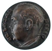 Csúcs Ferenc (1905-1999) 1949 k. "Dr. Lázár Dezső" kétoldalas, öntött bronz emlékérem, oldalán "7" sorszámozással (67mm) T:XF patina