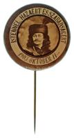 1903. "Istennel, hazáért és szabadságért - 1903. október 11-én" fém jelvény bakelit(?) rátéttel, II. Rákóczi Ferenc portréjával T:AU