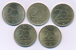 2003. 20Ft Cu-Ni-Zn "Deák" (5x) T:AU
Adamo FOEM2