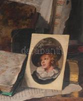 Romek Árpád (1883-1960): Csendélet. Olaj, vászon, jelezve jobbra lent. Dekoratív fakeretben, hátolda...