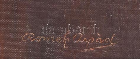 Romek Árpád (1883-1960): Csendélet. Olaj, vászon, jelezve jobbra lent. Dekoratív fakeretben, hátolda...