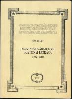 Pók Judit: Szatmár vármegye katonai leírása 1782-1785. Nyíregyháza, 1993. Megjelent 600 példányban. Kiadói papírkötés, jó állapotban.