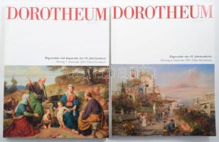 Dorotheum 2 darab aukciós katalógus, festmény témában, 2011, 2015.