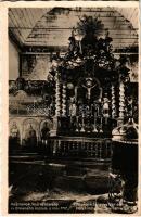 Késmárk, Kezmarok; Vnútro starého ev. dreveného kostola z roku 1717 / Inneres des evang. Holzkirche ...