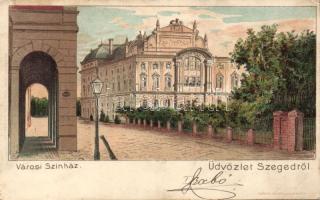 Szeged Színház litho (EK)