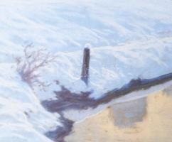 Meilinger Dezső (1892-1960): Diósgyőri vár, 1937. Pasztell, papír, jelzett. Dekoratív, üvegezett, sé...