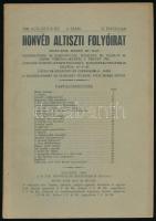 1935 Honvéd Altiszti Folyóirat, II. évf. 8. sz., 1935. aug. Bp., 1935, M. Kir. Honvédelmi Minisztérium, 111+1 p. Kiadói papírkötés.