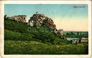 Dévény, Theben a. d. Donau, Devín (Pozsony, Bratislava); Dévényi vár / Hrad Devín / castle ruins (fl)