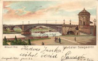 Szeged Közúti híd litho (EK)