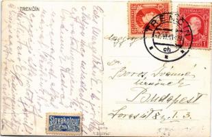 1941 Trencsén, Trencín; vár / castle. photo