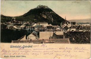 1902 Déva, vár. Hirsch Adolf kiadása / castle (EB)