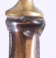 Ezüst (Ag) nyelű süteményes készlet, 12 darab, jelzett, h: 15-17 cm, díszdobozban,