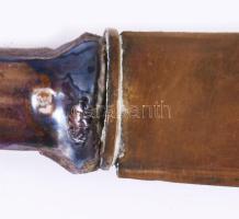 Ezüst (Ag) nyelű süteményes készlet, 12 darab, jelzett, h: 15-17 cm, díszdobozban,