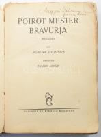 Christie, Agatha: Poirot mester bravurja. Bp., Palladis. Kiadói papírkötés, széteső állapotban.