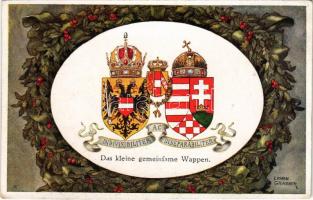 Indivisibiliter AC Inseparabiliter / Das kleine Gemeinsame Wappen / The small common coat of arms of Austria-Hungary. Viribus Unitis propaganda. B. K. W. I. 351-1. s: Erwin Granner (EK)