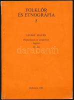 Ujváry Zoltán: Népszokások és színjátékok - Jegyzet - II. rész. Folklór és etnográfia 5. Debrecen, 1981. Kiadói papírkötés, jó állapotban.