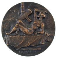 Madarassy Walter (1909-1994) 1965. "Dr. Sármai Ernő" kétoldalas bronz emlékplakett (75mm) ...