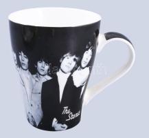 Bögre a Rolling Stones ábrázolásával, hibátlan, m: 10,5 cm