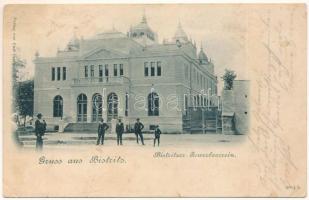1901 Beszterce, Bistritz, Bistrita; Gewerbeverein / Iparosegylet. Carl Csallner kiadása / Craftsmen Association (ázott / wet damage)