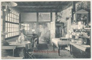 Brassó, Kronstadt, Brasov; Noa, étterem a Bethlen-barlangban a Czenktetőn, belső / Restaurant in der Bethlengrotte / cave restaurant interior / Noua, Pestera lui Bethlen, Restaurantul pe varful muntelui Tampa (EK)