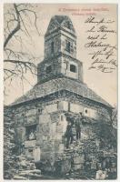 1908 Demsus, Densus (Hunyad); "Római templom". Román kori ortodox templom. Adler fényirda (Szászváros) / Medieval Orthodox stone church (EK)