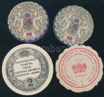 Hadsegélyező Hivatal 4 db pecsétbélyeg