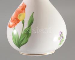 Herendi Kitty mintás váza, jelzett, hibátlan, m: 12,5 cm