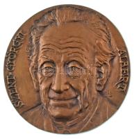 Cséri Lajos (1928-2020) DN "Szent-Györgyi Albert" egyoldalas, öntött bronz plakett (~103mm) T:AU