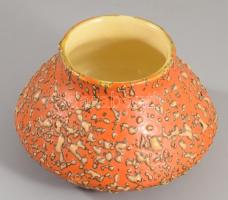 Tófej váza, hibátlan, d: 14 cm, m: 9 cm