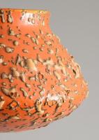 Tófej váza, hibátlan, d: 14 cm, m: 9 cm