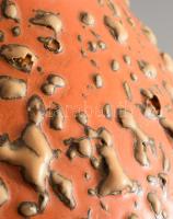 Tófej váza, hibátlan, d: 14 cm, m: 9 cm