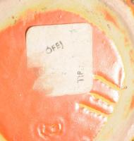 Tófej váza, hibátlan, d: 14 cm, m: 9 cm