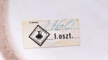 Iparművészeti Vállalat címkés váza, jelzett, hibátlan, m: 22 cm