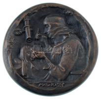 Madarassy Walter (1909-1994) 1973. "Prof. Dr. Kettesy Aladár 80 éves" kétoldalas, öntött b...